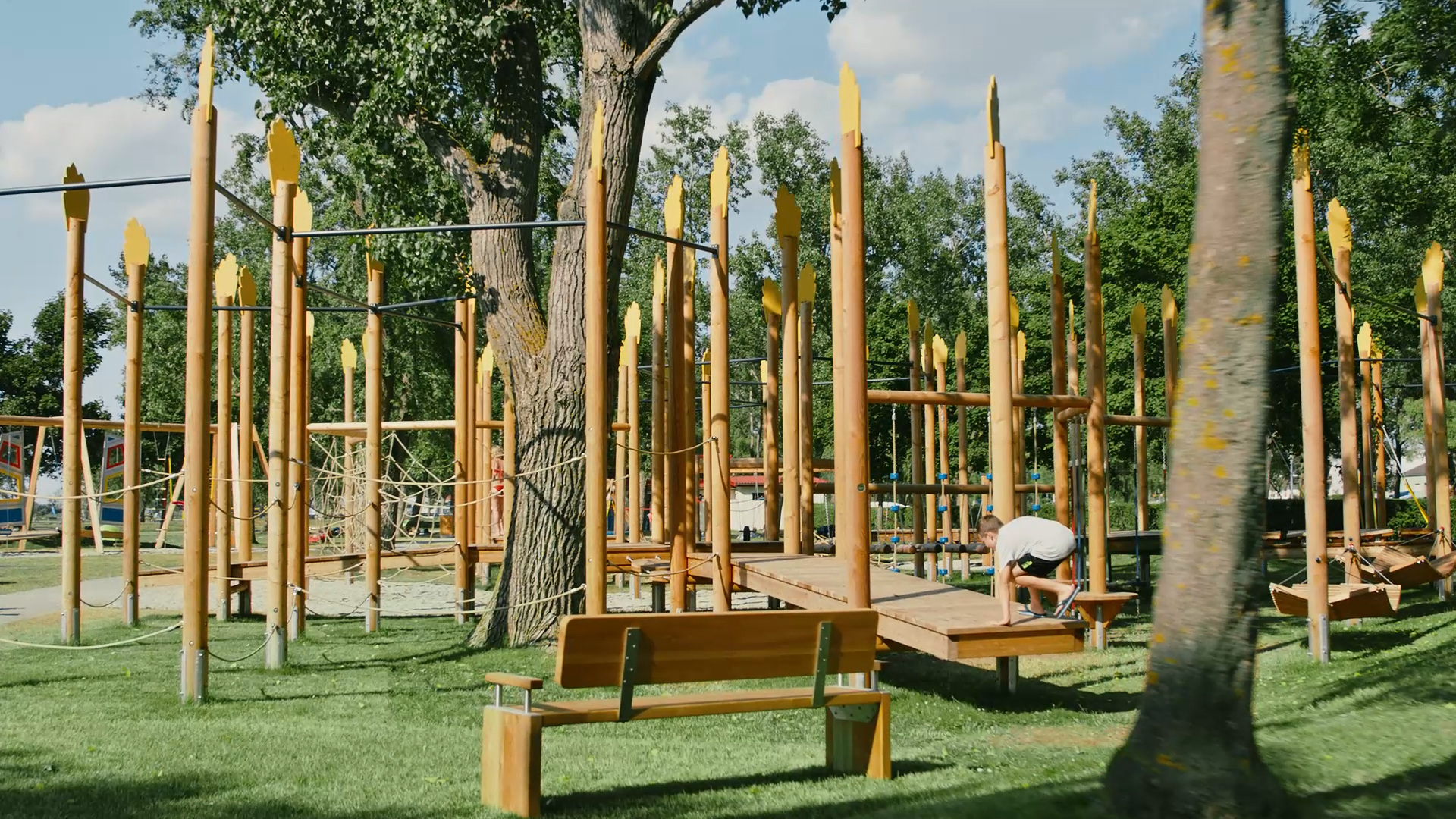 Kilátás a nádas pályára