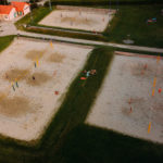 A röplabdapálya légi felvétele